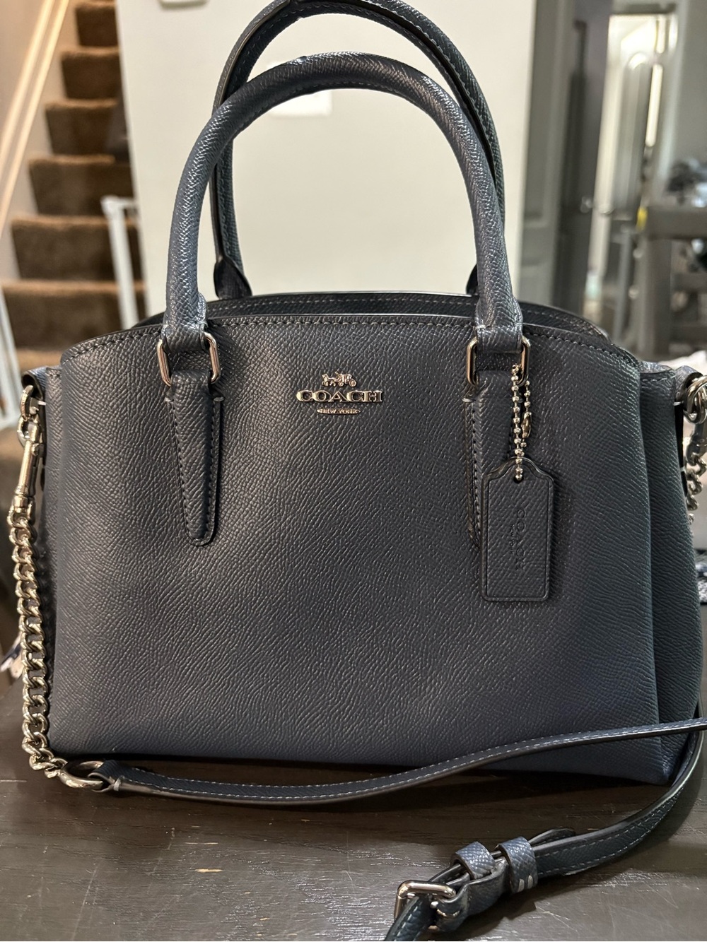 Coach Crossgrain Leather Mini Sage Carryall Bag